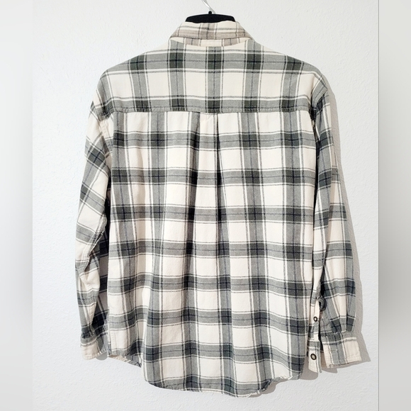 Basic Equipment 100% cotton Shirt Plaid Button Down Long Sleeve Size M unisex - Picture 3 of 7